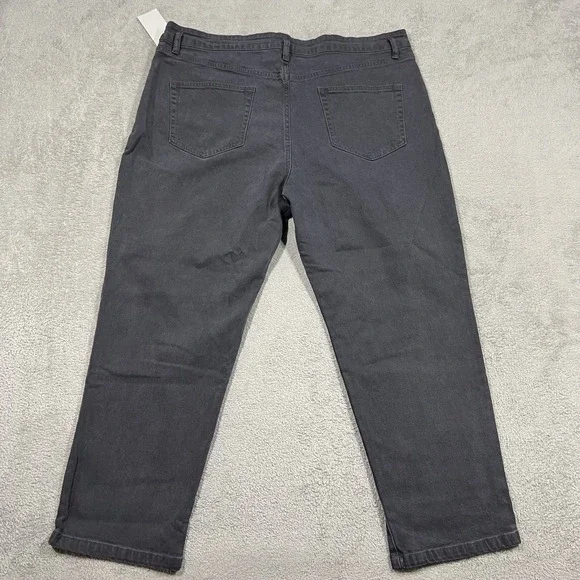 Roucha Jeans Womens Size D 16-18 Over 5'4 Dada Gray Pleated Ankle New - Picture 14 of 16